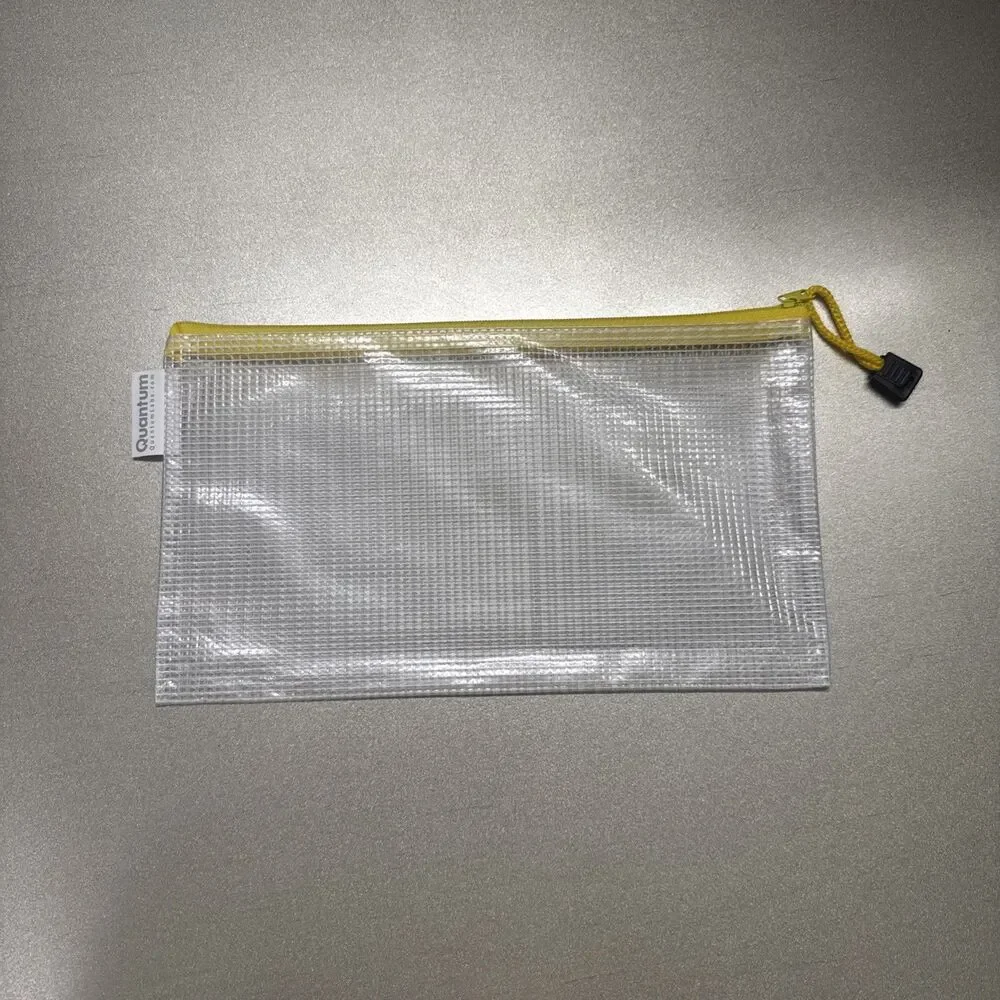 Document Art Storage Bag 10x6.5 Waterproof Vinyl Zipper